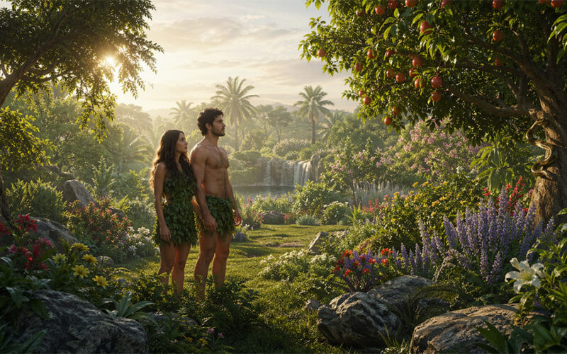 Adam und Eva im Garten Eden